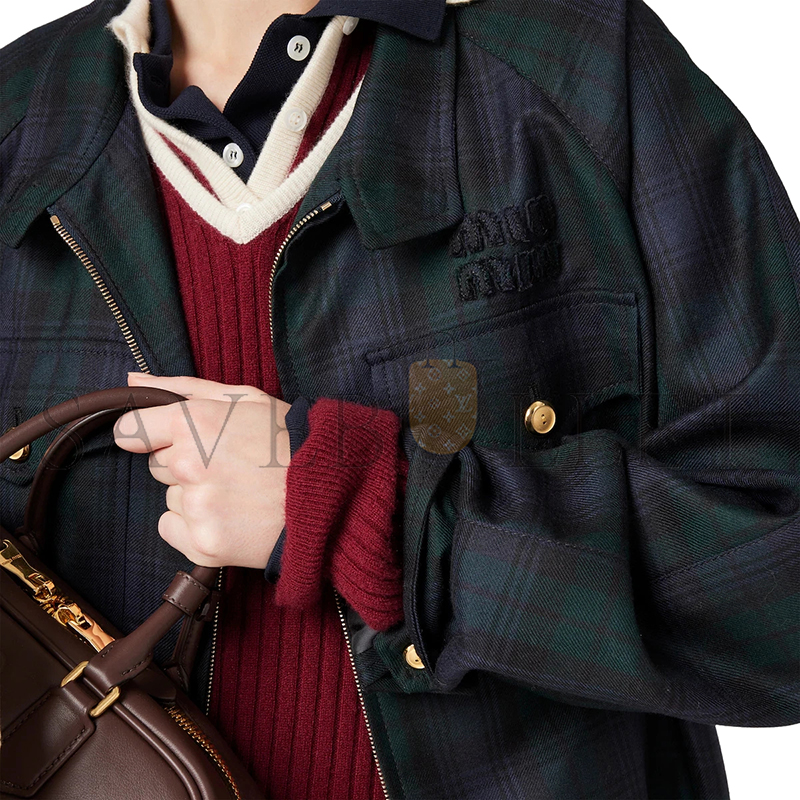 M1v M1v plaid blouson jacket ml943